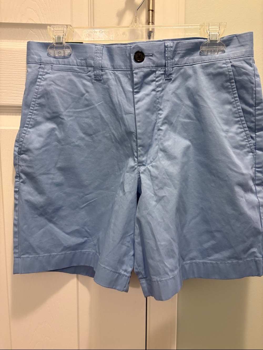 NWT J. Crew Light Blue Flat-Front Chino Shorts Waist 29 - Picture 2 of 7
